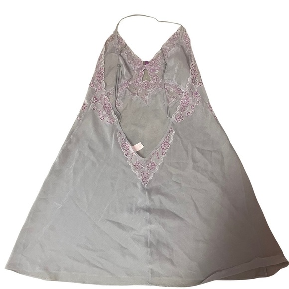 Victoria’s Secret lingerie, gray and purple with an open back. Women’s Large. - Picture 2 of 3